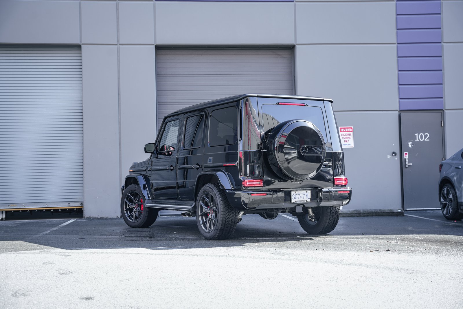 2022年 G63 AMG — 20寸 Vossen HF5 枪灰色轮毂 搭配普利司通冬季胎
